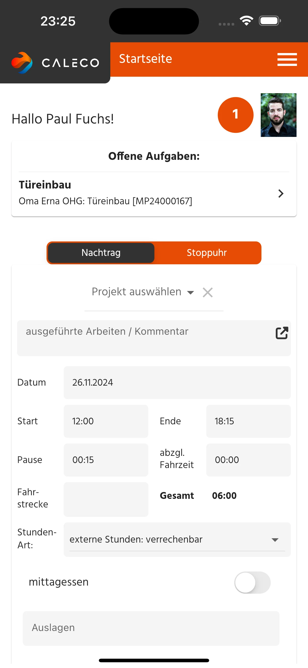 CALECO Industriewärmetechnik screenshot