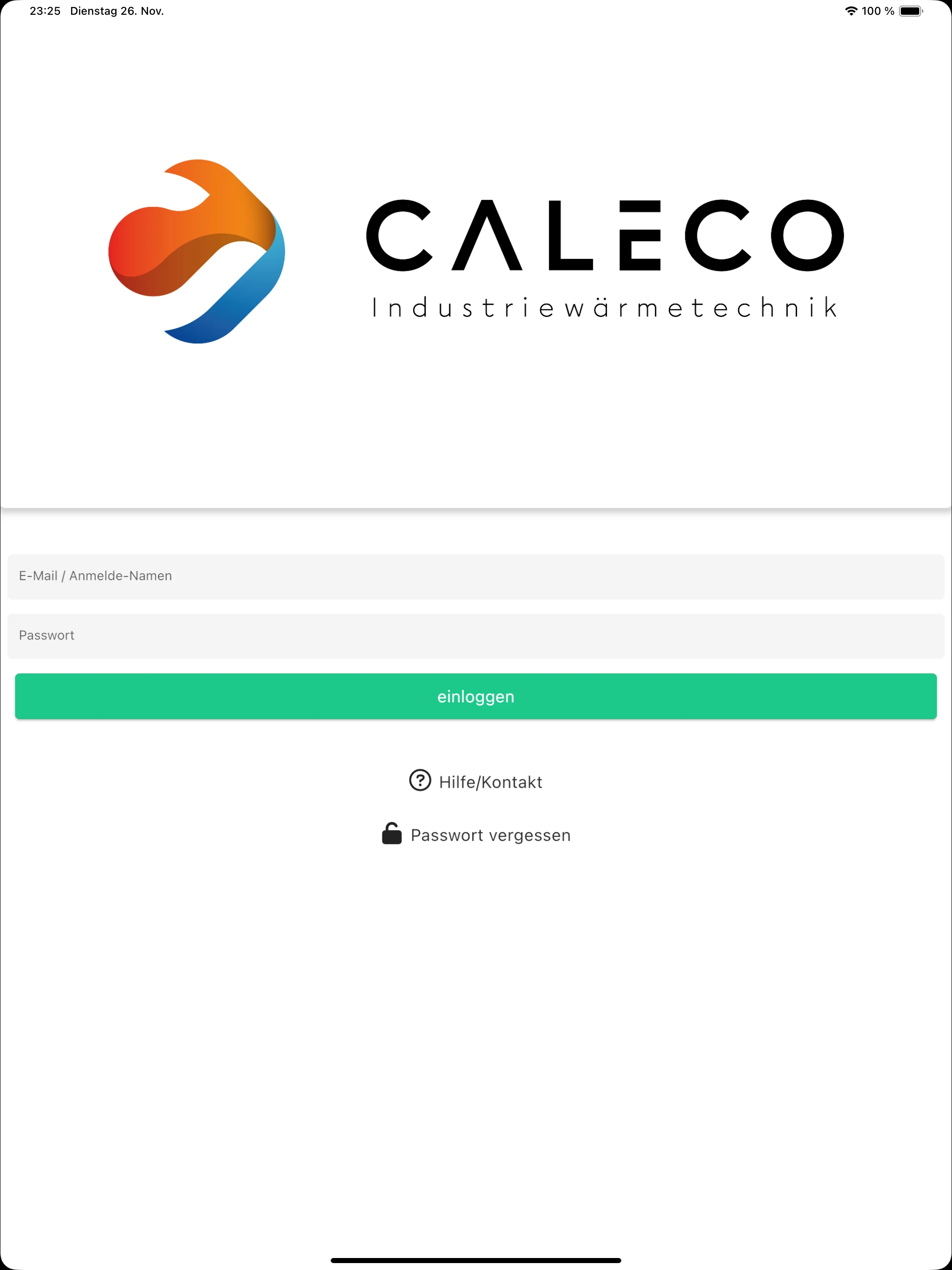 CALECO Industriewärmetechnik screenshot